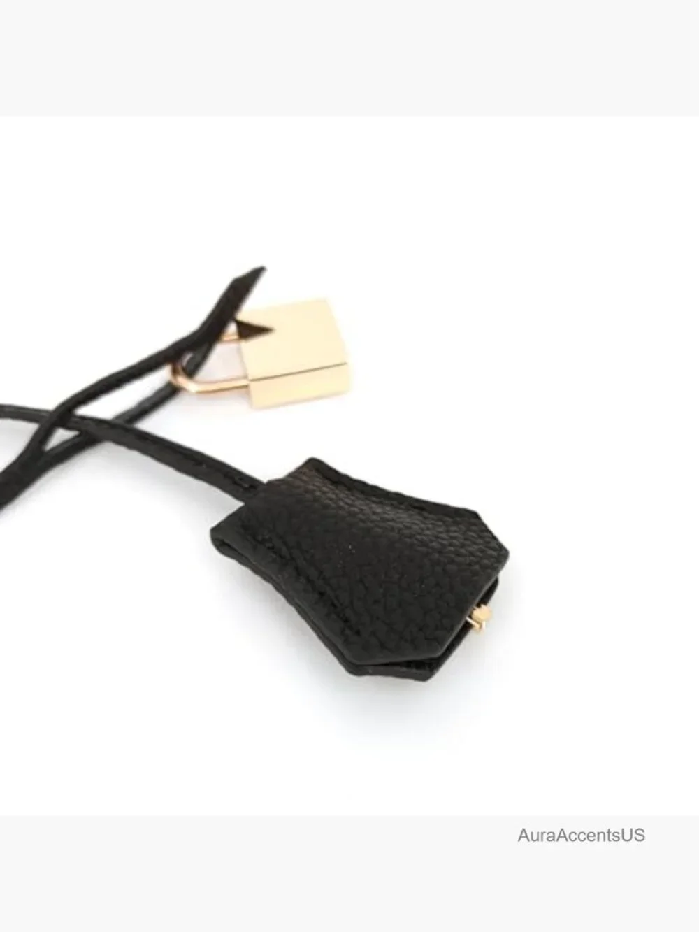 Genuine Leather Key Clochette Bag Charm Bell Key Holder Purse Keychain Handbag